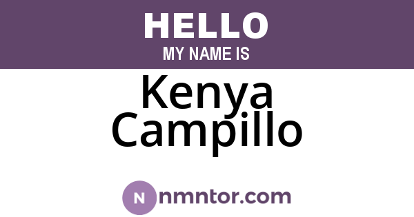 Kenya Campillo