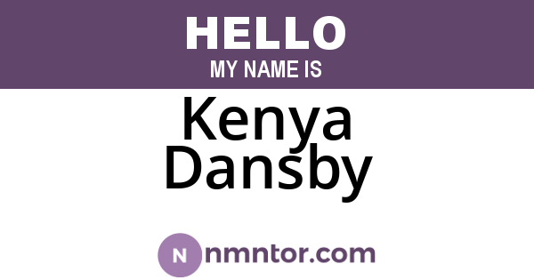 Kenya Dansby