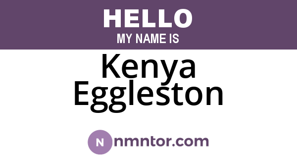 Kenya Eggleston