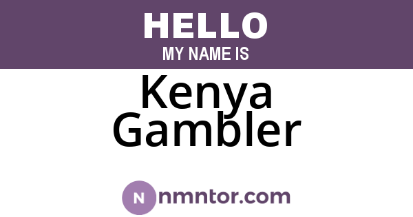 Kenya Gambler