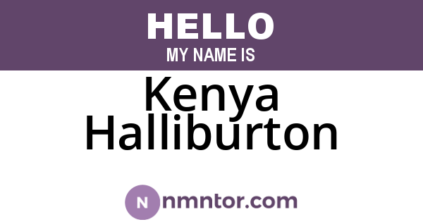 Kenya Halliburton
