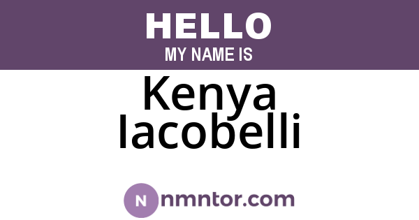 Kenya Iacobelli
