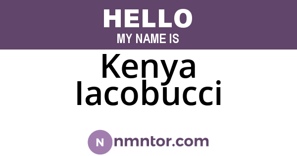 Kenya Iacobucci