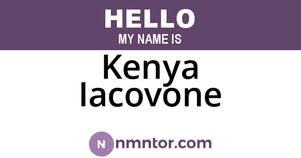 Kenya Iacovone