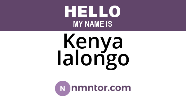 Kenya Ialongo