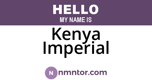 Kenya Imperial