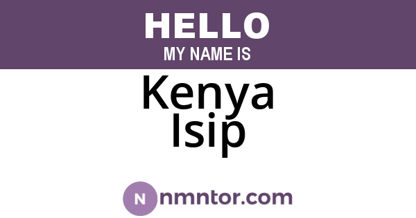 Kenya Isip
