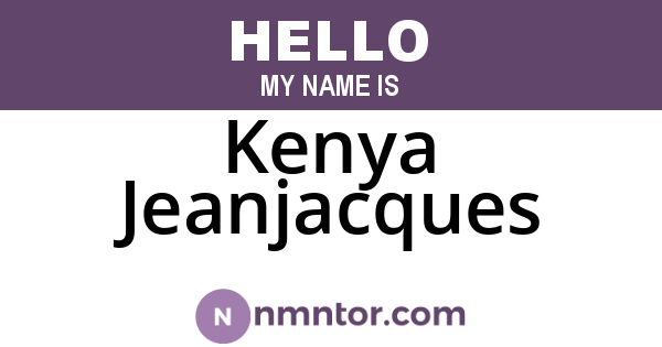 Kenya Jeanjacques