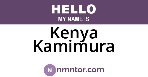 Kenya Kamimura