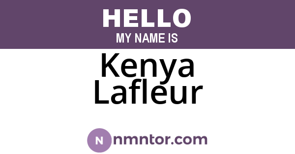 Kenya Lafleur