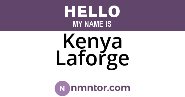 Kenya Laforge