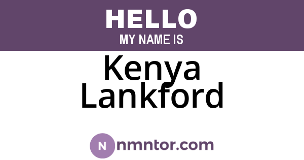 Kenya Lankford