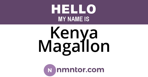 Kenya Magallon