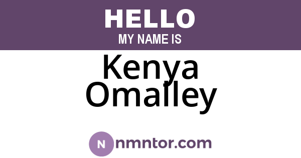 Kenya Omalley