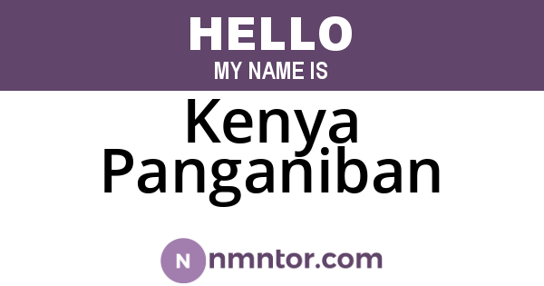Kenya Panganiban