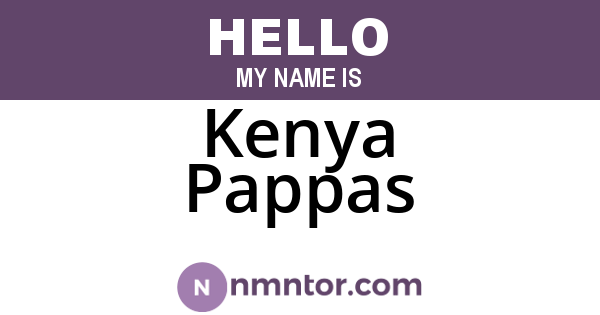 Kenya Pappas