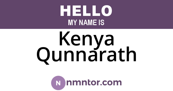 Kenya Qunnarath