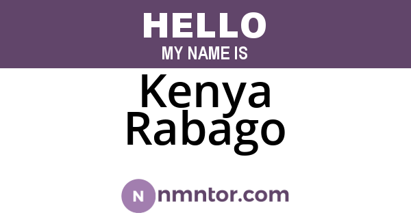 Kenya Rabago