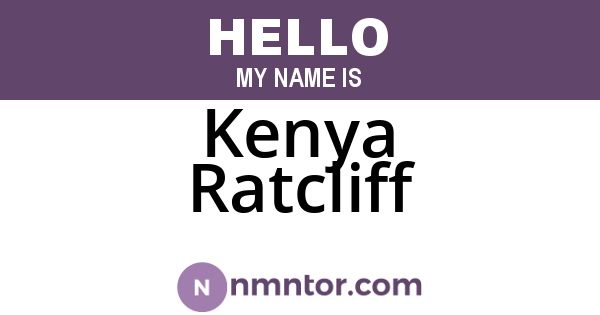 Kenya Ratcliff