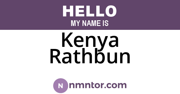 Kenya Rathbun