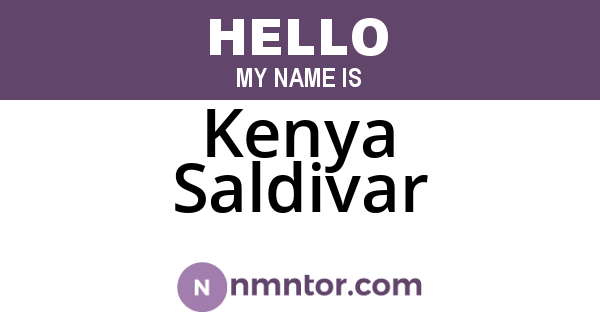 Kenya Saldivar