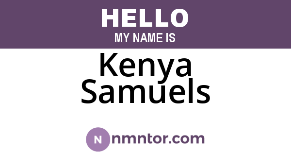 Kenya Samuels