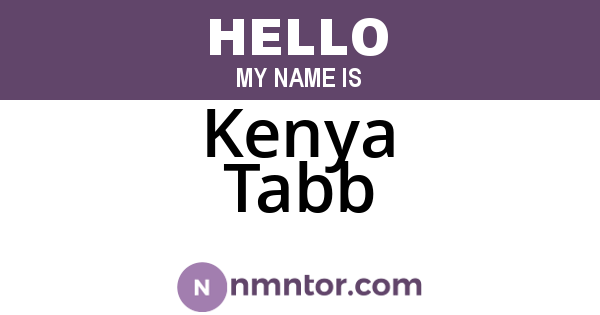 Kenya Tabb