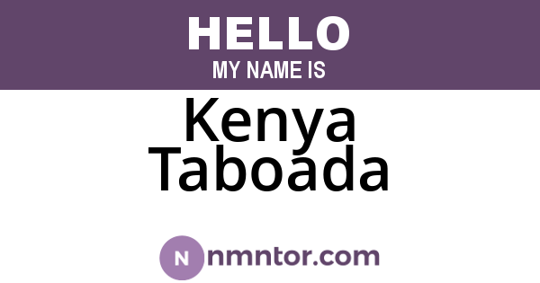 Kenya Taboada