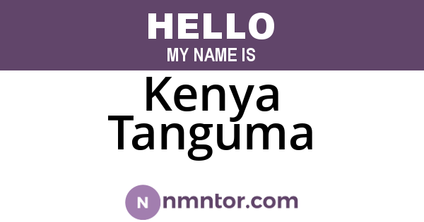 Kenya Tanguma