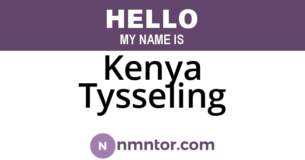 Kenya Tysseling