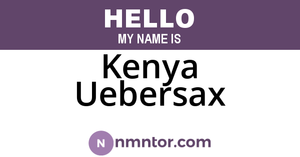 Kenya Uebersax