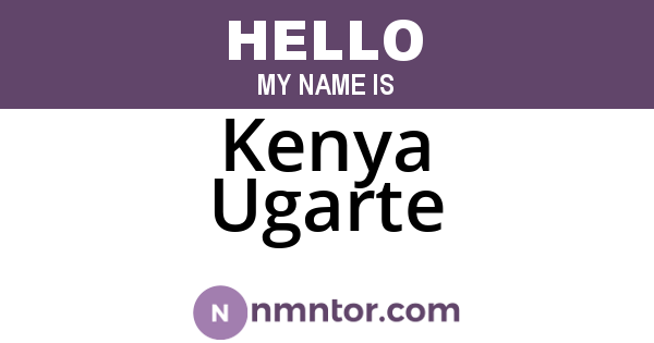Kenya Ugarte
