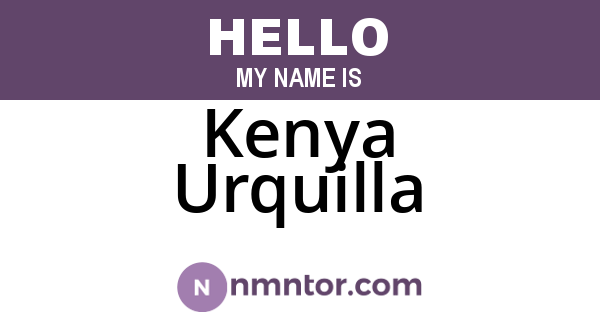 Kenya Urquilla