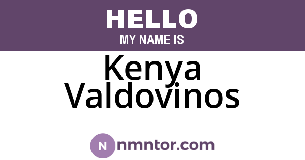 Kenya Valdovinos