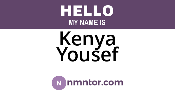 Kenya Yousef