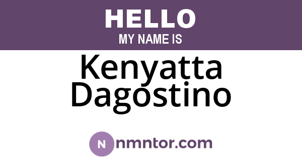 Kenyatta Dagostino