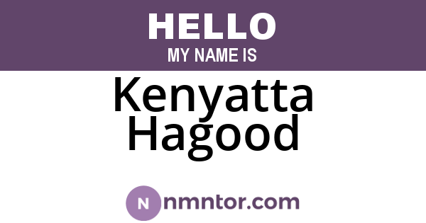 Kenyatta Hagood