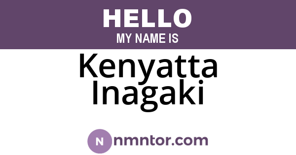 Kenyatta Inagaki