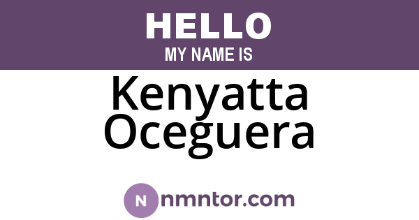 Kenyatta Oceguera