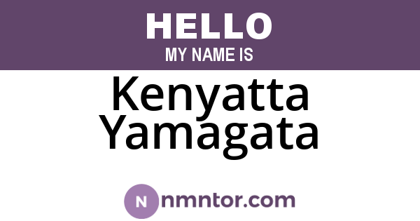 Kenyatta Yamagata