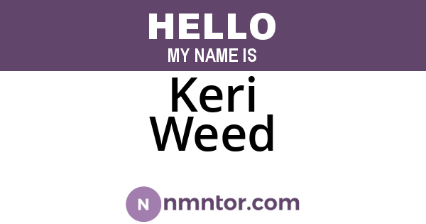 Keri Weed