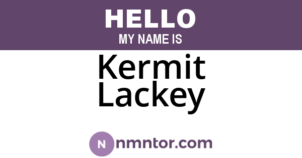 Kermit Lackey