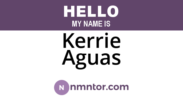 Kerrie Aguas