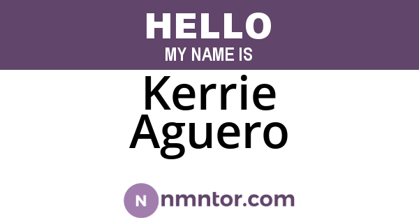 Kerrie Aguero