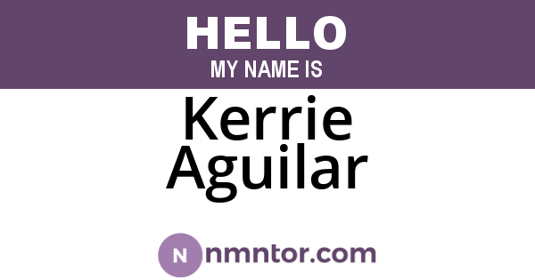 Kerrie Aguilar