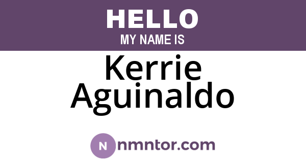 Kerrie Aguinaldo
