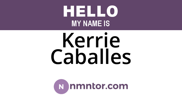Kerrie Caballes