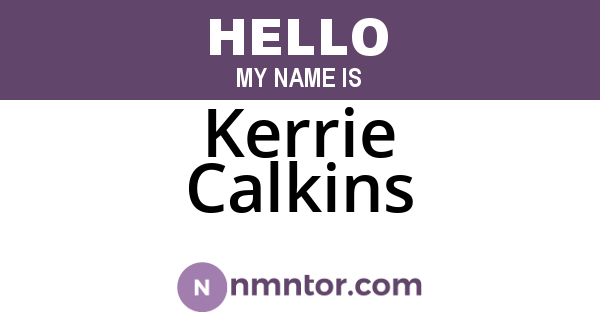 Kerrie Calkins