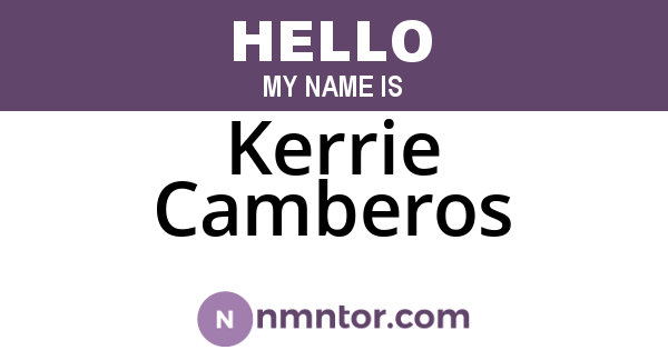 Kerrie Camberos