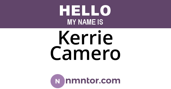 Kerrie Camero